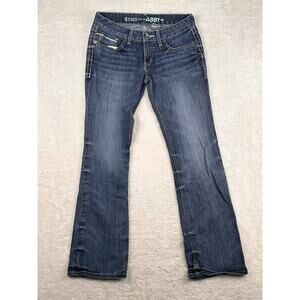 Cruel Denim Abby Jeans Women Size 28/5 R Blue Low Rise Straight Leg Embroidered